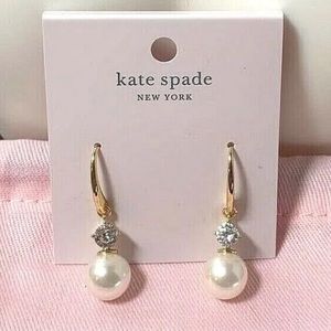 Kate Spade "Pearls Of Wisdom" Lever Back Earrings
